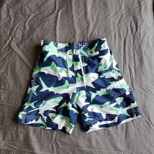 Shark swimming trunks with mesh